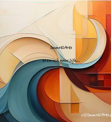 ImmrtlArts : curves#14 abstract painting