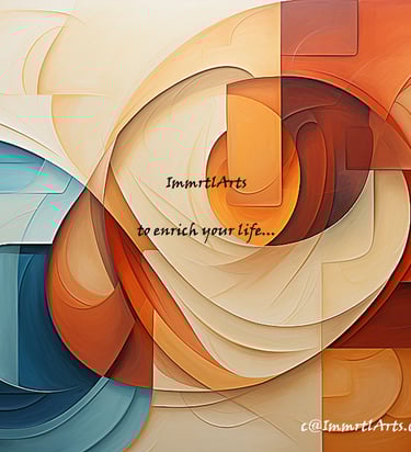 ImmrtlArts : curves#15 abstract painting