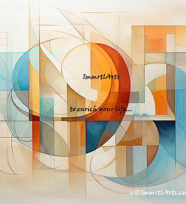 ImmrtlArts: Curves#2 Abstract painting