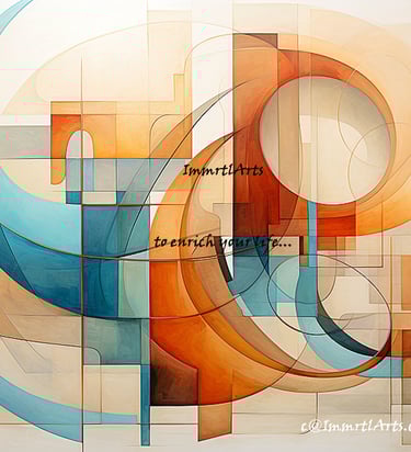 ImmrtlArts : curves#4 an abstract painting