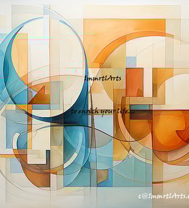 ImmrtlArts : curves#5 an abstract painting