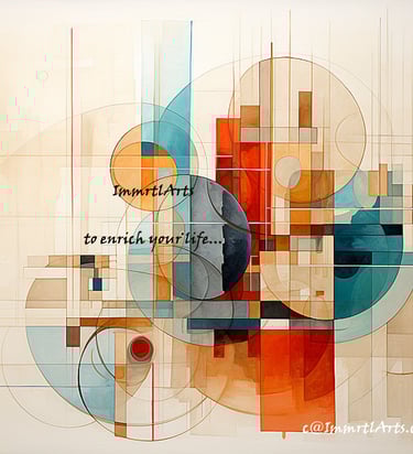 ImmrtlArts : #7 Serene Relations abstract painting