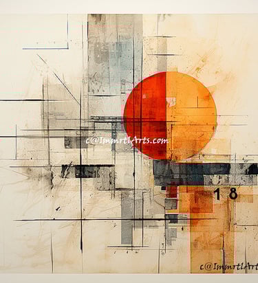 ImmrtlArts : Harmony in Hues abstract painting