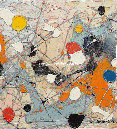 ImmrtlArts : Intricate Palette Ballet abstract painting