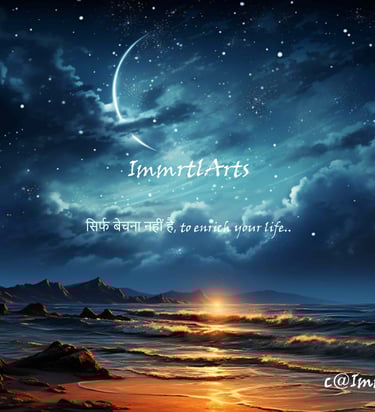 A realistic painting -Starry Shadows