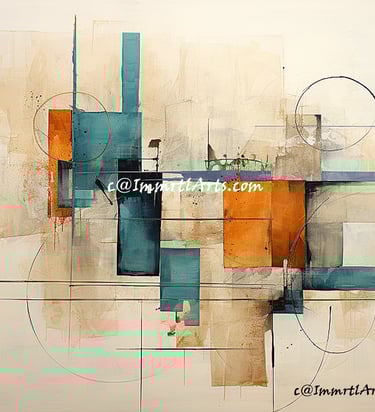 ImmrtlArts : Symphony of Shapes abstract painting