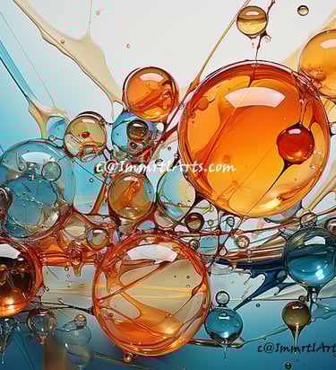 ImmrtlArts : Vivid Resin Rhapsody abstract painting