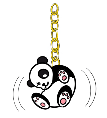 A giant Panda Earring