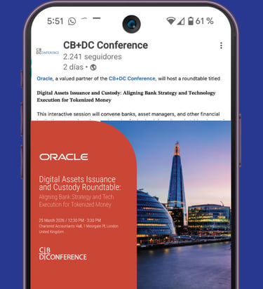 Oracle Sponsorship add design for CB+DC Conference LInkedin I IF Studio