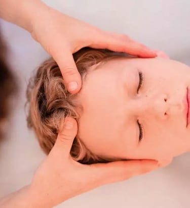 sesión de reiki con las manos