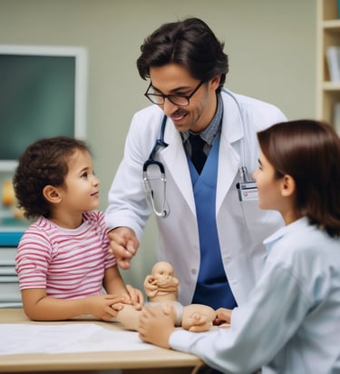 Family physician consulting a patient at Drella Medical Clinic Hamilton