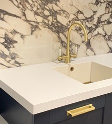 Modern Utility Room with Corian and PORCELANOSA XTONE