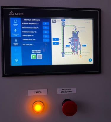 PLC valdiklių ir HMI valdymo pultų programavimas