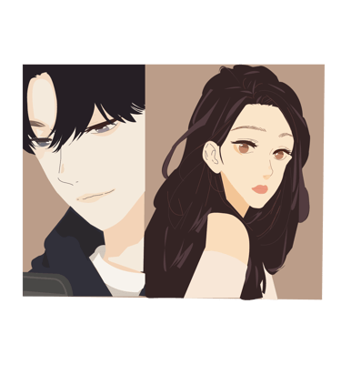 boy girl illustration