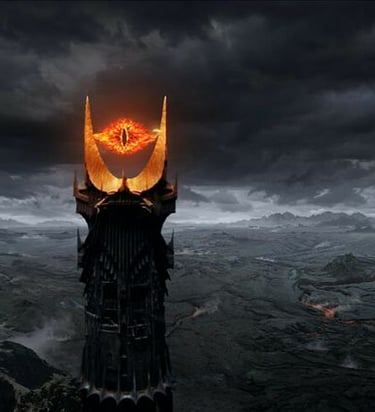 imagem do olho de Sauron o senhor dos anéis