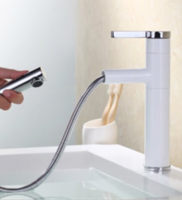 Stretch tap for vanity