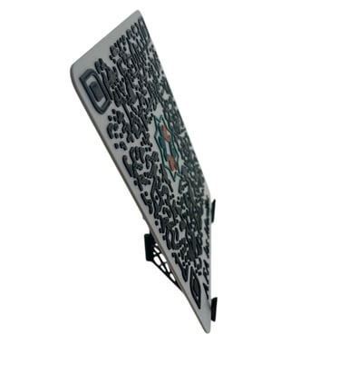 placa qr imagen negocio logotipo