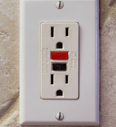GFCI power outlet