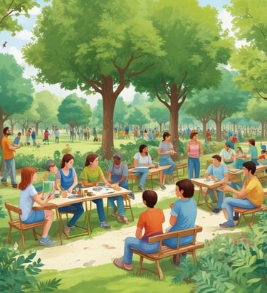 A vibrant community event taking place in Crémieu.