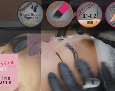 Permanent Makeup Training On-Screen Icons
