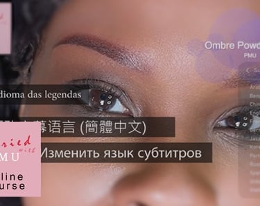 Permanent Makeup Training Subtitles available in any language
