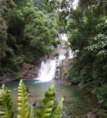 la,pi waterfall khao lak phang nga thailand