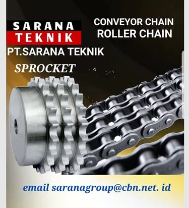 Jual Tsubaki Conveyor Chain, jual Renold Roller Chain, jual Hitachi Roller Chain.