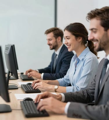 A sleek black and gold themed workspace with a laptop and documents.