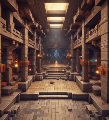 A creative build showcasing Minecraft's possibilities.