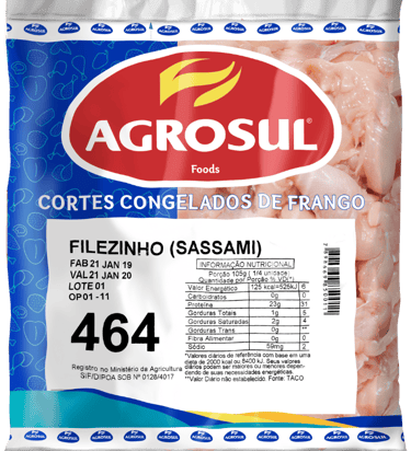 filezinho sassami congelado peso padrão