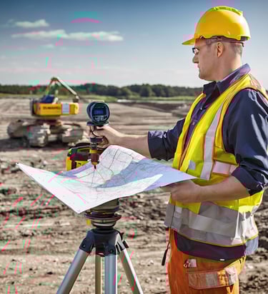 a man riding a skateboard down a street next to tall buildings