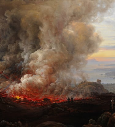 An Eruption of Vesuvius by Johan Christian Dahl