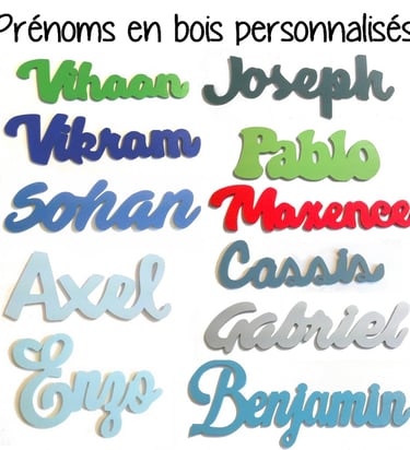 Prénom personnalisé en bois
