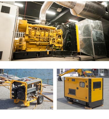 Industrial generator power system.