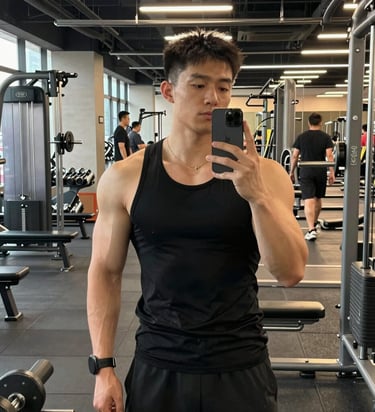 Motivational progress photos showing transformation over 90 days.