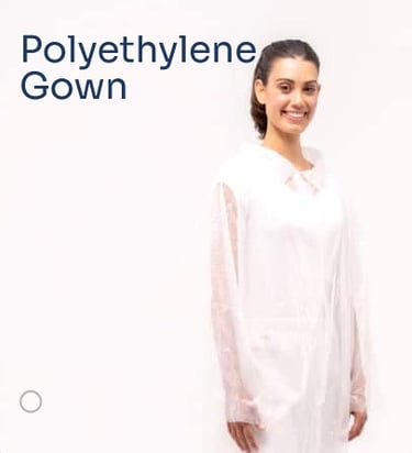 polyethylene gown