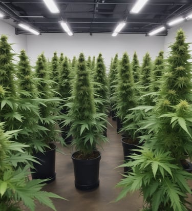 Assortment of colorful pre-rolled joints neatly arranged on a rustic wooden surface