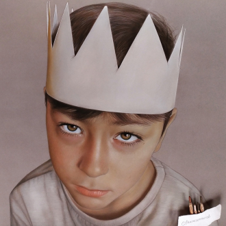 retrato a pastel