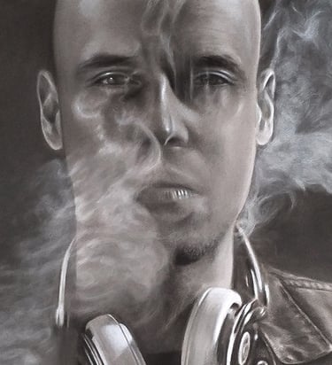 dibujo a pastel