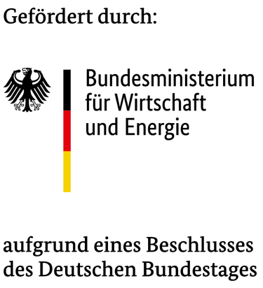 Logo des Bundesministeriums für Wirtschaft und Energie – Förderpartner von Sizeless
