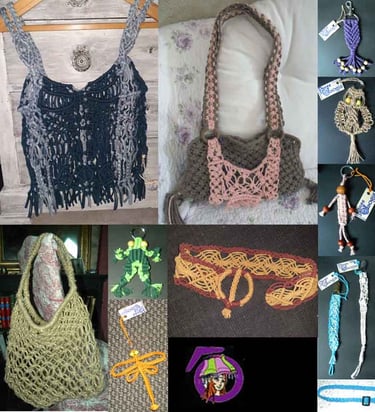 mode macramé pièces unicaues
