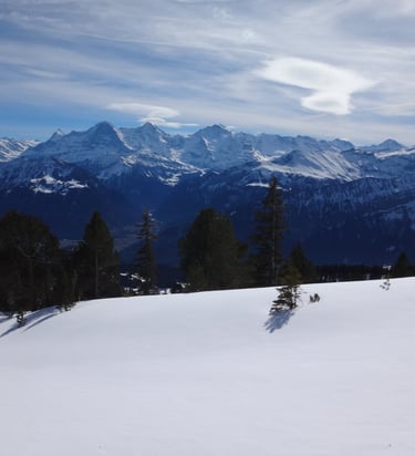 Swiss mountains near Brienz