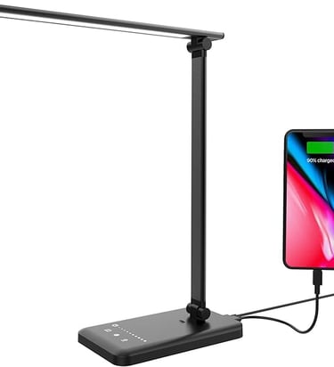 a black phone phone with a charging dock and a charging dock