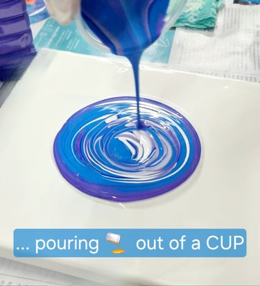acrylic pouring dirty pour