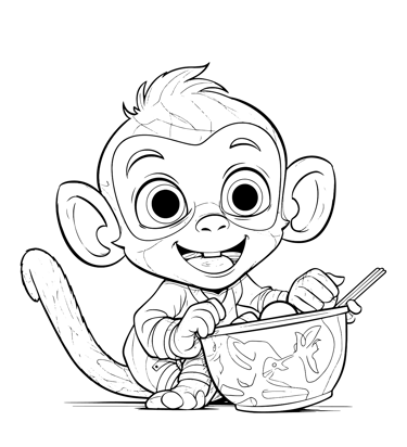 a monkey monkey coloring pages coloring pages