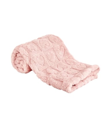 cozy pink fleece baby blanket for baby boys and girls
