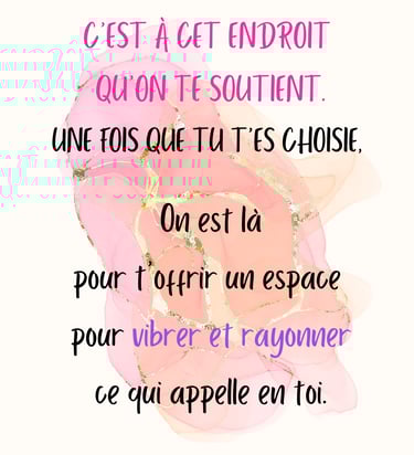 femme qui se reconnecte à soi et se choisis