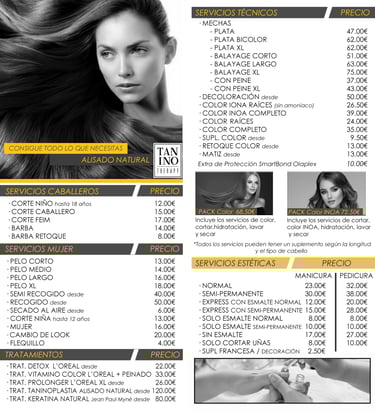 servicios de peluquería. Palma de Mallorca