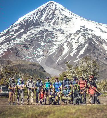 Base volcán Lanín