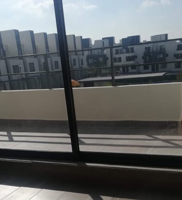 terraza vacia en fraccionamiento